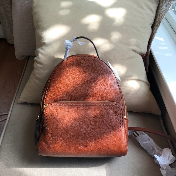 Fossil Handbags - Fossil Leather Backpack